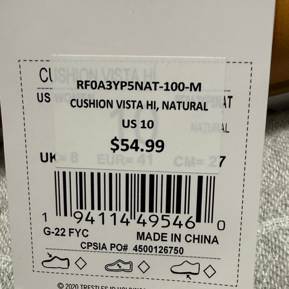 Reef Cushion Vista Hi Sandals - Natural NEW w/Tag - Picture 6 of 6